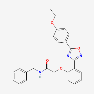 N-benzyl-2-{2-[5-(4-ethoxyphenyl)-1,2,4-oxadiazol-3-yl]phenoxy}acetamide