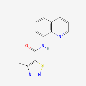 4-methyl-N-(quinolin-8-yl)-1,2,3-thiadiazole-5-carboxamide