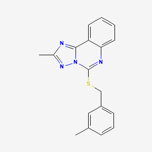 2-Methyl-5-[(3-methylbenzyl)thio][1,2,4]triazolo[1,5-c]quinazoline