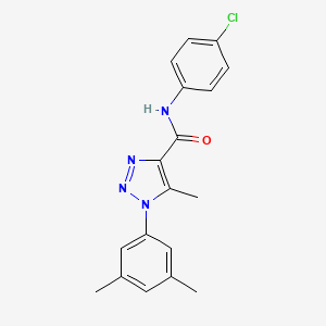 N-(4-chlorophenyl)-1-(3,5-dimethylphenyl)-5-methyl-1H-1,2,3-triazole-4-carboxamide