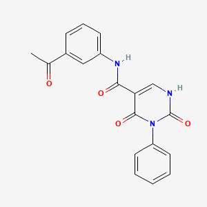 molecular formula C19H15N3O4 B11294064 N-(3-acetylphenyl)-2,4-dioxo-3-phenyl-1,2,3,4-tetrahydropyrimidine-5-carboxamide 