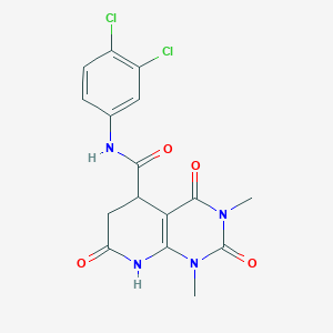 N-(3,4-dichlorophenyl)-1,3-dimethyl-2,4,7-trioxo-1,2,3,4,5,6,7,8-octahydropyrido[2,3-d]pyrimidine-5-carboxamide