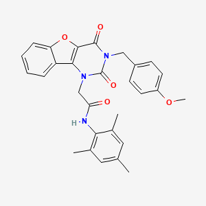 N-mesityl-2-(3-(4-methoxybenzyl)-2,4-dioxo-3,4-dihydrobenzofuro[3,2-d]pyrimidin-1(2H)-yl)acetamide