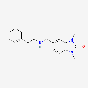 5-({[2-(cyclohex-1-en-1-yl)ethyl]amino}methyl)-1,3-dimethyl-1,3-dihydro-2H-benzimidazol-2-one