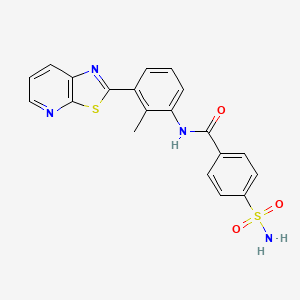 N-(2-methyl-3-(thiazolo[5,4-b]pyridin-2-yl)phenyl)-4-sulfamoylbenzamide