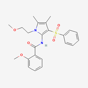 2-methoxy-N-[1-(2-methoxyethyl)-4,5-dimethyl-3-(phenylsulfonyl)-1H-pyrrol-2-yl]benzamide