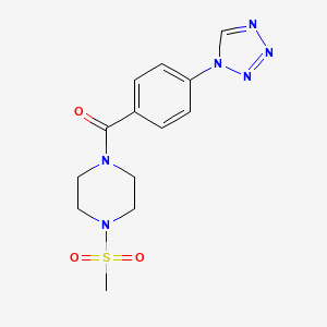 1-(methylsulfonyl)-4-[4-(1H-tetrazol-1-yl)benzoyl]piperazine