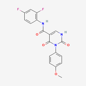 N-(2,4-difluorophenyl)-3-(4-methoxyphenyl)-2,4-dioxo-1,2,3,4-tetrahydropyrimidine-5-carboxamide