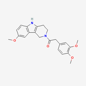 2-[(3,4-dimethoxyphenyl)acetyl]-8-methoxy-2,3,4,5-tetrahydro-1H-pyrido[4,3-b]indole