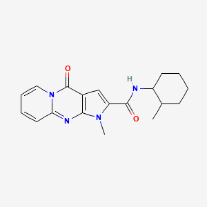 molecular formula C19H22N4O2 B11294260 1-methyl-N-(2-methylcyclohexyl)-4-oxo-1,4-dihydropyrido[1,2-a]pyrrolo[2,3-d]pyrimidine-2-carboxamide 