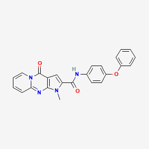 1-methyl-4-oxo-N-(4-phenoxyphenyl)-1,4-dihydropyrido[1,2-a]pyrrolo[2,3-d]pyrimidine-2-carboxamide