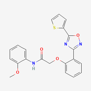 N-(2-methoxyphenyl)-2-{2-[5-(thiophen-2-yl)-1,2,4-oxadiazol-3-yl]phenoxy}acetamide