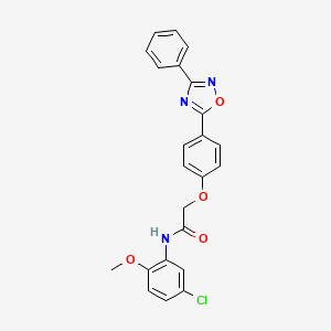 N-(5-chloro-2-methoxyphenyl)-2-[4-(3-phenyl-1,2,4-oxadiazol-5-yl)phenoxy]acetamide