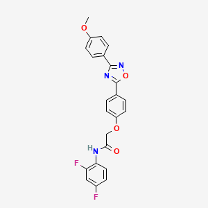 N-(2,4-difluorophenyl)-2-{4-[3-(4-methoxyphenyl)-1,2,4-oxadiazol-5-yl]phenoxy}acetamide