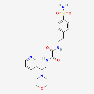 N1-(2-morpholino-2-(pyridin-3-yl)ethyl)-N2-(4-sulfamoylphenethyl)oxalamide