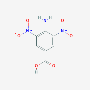 molecular formula C7H5N3O6 B112944 4-Amino-3,5-dinitrobenzoic acid CAS No. 7221-27-4