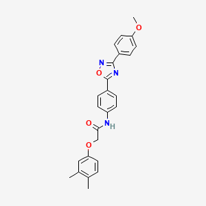 2-(3,4-dimethylphenoxy)-N-{4-[3-(4-methoxyphenyl)-1,2,4-oxadiazol-5-yl]phenyl}acetamide