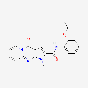 molecular formula C20H18N4O3 B11294407 N-(2-ethoxyphenyl)-1-methyl-4-oxo-1,4-dihydropyrido[1,2-a]pyrrolo[2,3-d]pyrimidine-2-carboxamide 