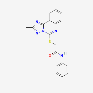 N-(4-methylphenyl)-2-[(2-methyl[1,2,4]triazolo[1,5-c]quinazolin-5-yl)sulfanyl]acetamide