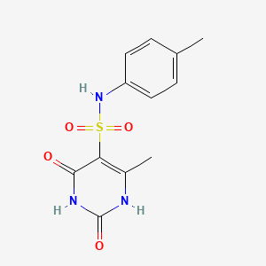 2-hydroxy-4-methyl-N-(4-methylphenyl)-6-oxo-1,6-dihydropyrimidine-5-sulfonamide