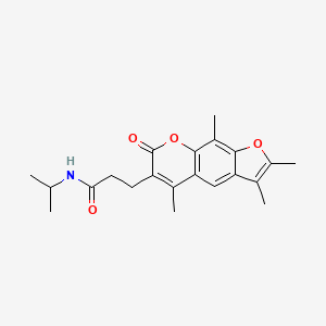 N-isopropyl-3-(2,3,5,9-tetramethyl-7-oxo-7H-furo[3,2-g]chromen-6-yl)propanamide