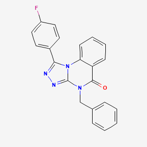 4-benzyl-1-(4-fluorophenyl)-[1,2,4]triazolo[4,3-a]quinazolin-5(4H)-one