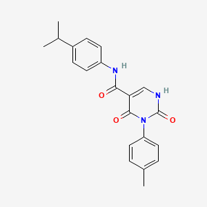 N-(4-isopropylphenyl)-2,4-dioxo-3-(p-tolyl)-1,2,3,4-tetrahydropyrimidine-5-carboxamide