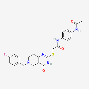 N-[4-(acetylamino)phenyl]-2-{[6-(4-fluorobenzyl)-4-oxo-3,4,5,6,7,8-hexahydropyrido[4,3-d]pyrimidin-2-yl]sulfanyl}acetamide