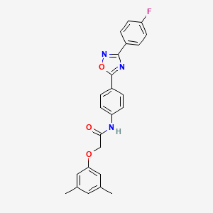 2-(3,5-dimethylphenoxy)-N-{4-[3-(4-fluorophenyl)-1,2,4-oxadiazol-5-yl]phenyl}acetamide