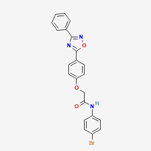 N-(4-bromophenyl)-2-[4-(3-phenyl-1,2,4-oxadiazol-5-yl)phenoxy]acetamide