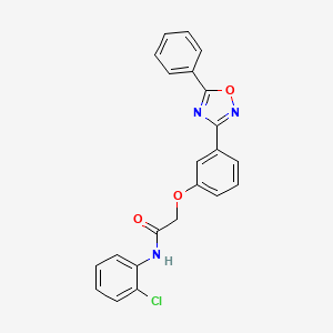 N-(2-chlorophenyl)-2-[3-(5-phenyl-1,2,4-oxadiazol-3-yl)phenoxy]acetamide