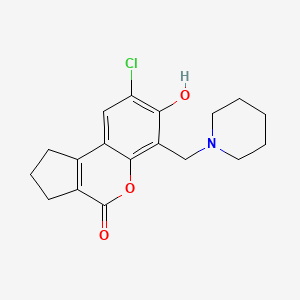 8-chloro-7-hydroxy-6-(piperidin-1-ylmethyl)-2,3-dihydrocyclopenta[c]chromen-4(1H)-one