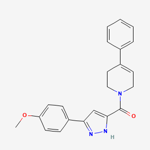 1-[3-(4-Methoxyphenyl)-1H-pyrazole-5-carbonyl]-4-phenyl-1,2,3,6-tetrahydropyridine