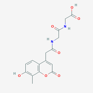 N-[(7-hydroxy-8-methyl-2-oxo-2H-chromen-4-yl)acetyl]glycylglycine