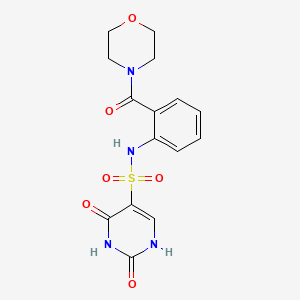 2-hydroxy-N-[2-(morpholin-4-ylcarbonyl)phenyl]-6-oxo-1,6-dihydropyrimidine-5-sulfonamide