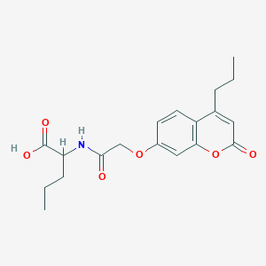 N-{[(2-oxo-4-propyl-2H-chromen-7-yl)oxy]acetyl}norvaline