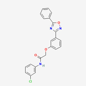 N-(3-chlorophenyl)-2-[3-(5-phenyl-1,2,4-oxadiazol-3-yl)phenoxy]acetamide