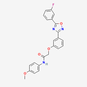 2-{3-[5-(3-fluorophenyl)-1,2,4-oxadiazol-3-yl]phenoxy}-N-(4-methoxyphenyl)acetamide