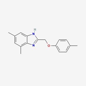 4,6-dimethyl-2-[(4-methylphenoxy)methyl]-1H-benzimidazole