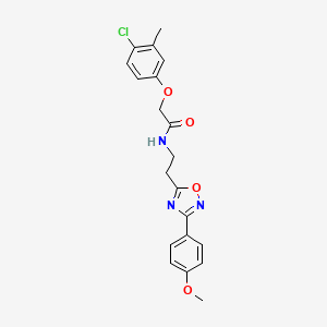 2-(4-chloro-3-methylphenoxy)-N-{2-[3-(4-methoxyphenyl)-1,2,4-oxadiazol-5-yl]ethyl}acetamide