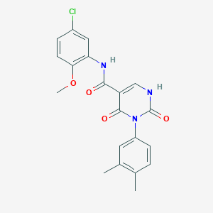 N-(5-chloro-2-methoxyphenyl)-3-(3,4-dimethylphenyl)-2,4-dioxo-1,2,3,4-tetrahydropyrimidine-5-carboxamide