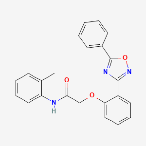 N-(2-methylphenyl)-2-[2-(5-phenyl-1,2,4-oxadiazol-3-yl)phenoxy]acetamide