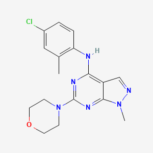 N-(4-chloro-2-methylphenyl)-1-methyl-6-(morpholin-4-yl)-1H-pyrazolo[3,4-d]pyrimidin-4-amine