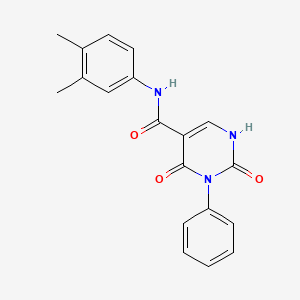 N-(3,4-dimethylphenyl)-2,4-dioxo-3-phenyl-1,2,3,4-tetrahydropyrimidine-5-carboxamide