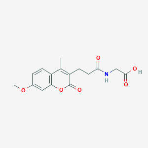 N-[3-(7-methoxy-4-methyl-2-oxo-2H-chromen-3-yl)propanoyl]glycine