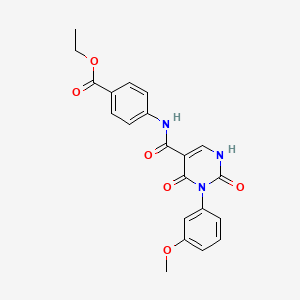 ethyl 4-[[3-(3-methoxyphenyl)-2,4-dioxo-1H-pyrimidine-5-carbonyl]amino]benzoate