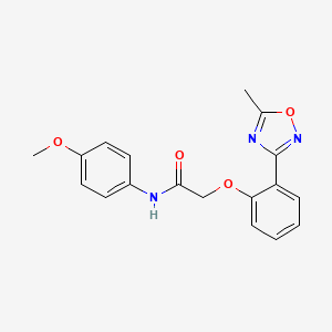 N-(4-methoxyphenyl)-2-[2-(5-methyl-1,2,4-oxadiazol-3-yl)phenoxy]acetamide