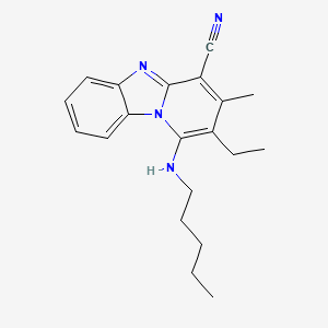 2-Ethyl-3-methyl-1-(pentylamino)pyrido[1,2-a]benzimidazole-4-carbonitrile