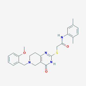 N-(2,5-dimethylphenyl)-2-{[6-(2-methoxybenzyl)-4-oxo-3,4,5,6,7,8-hexahydropyrido[4,3-d]pyrimidin-2-yl]sulfanyl}acetamide