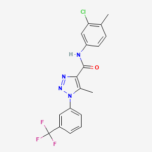 N-(3-chloro-4-methylphenyl)-5-methyl-1-[3-(trifluoromethyl)phenyl]-1H-1,2,3-triazole-4-carboxamide